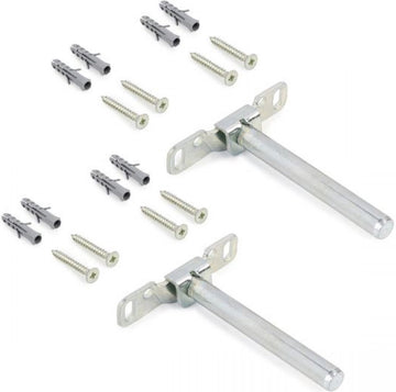 Eleganca Zwevende Legplankdragers - Onzichtbare plankdragers - Metaal - 2 x Set van 2 - Zilver