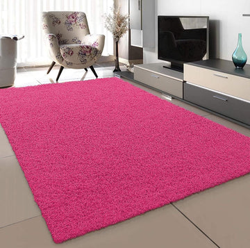 Loca Shaggy Vloerkleed Roze - 160x230 CM - Vloerkleed Hoogpolig - Tapijt Woonkamer, Slaapkamer