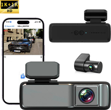 Xcruiser UHD Dual-Channel Car Dash Cam Front and Rear DVR Camera Registration for Vehicle Black Box