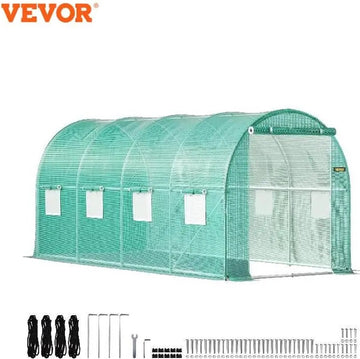 RM Store® - Walk In Kas - Tuin Kas - Tunnel Kas - Gegalvaniseerd Frame - Waterdichte Hoes - Gaasvensters - Winter Bestendig - Regen Bestendig - UV Bestendig - 3 x 2 x 2 M.