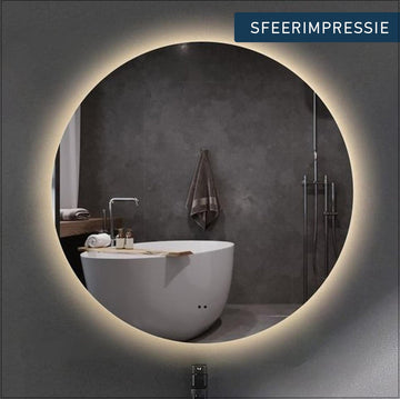 FugaFlow Caria spiegel – Badkamerspiegel - Met verlichting en verwarming - 120cm - 3000K