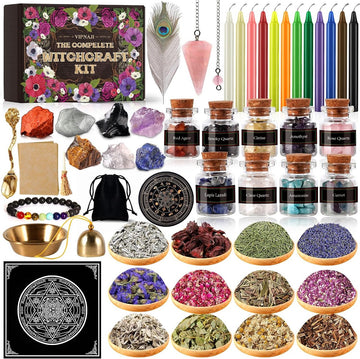 64PCS Hekserijbenodigdheden Hekserijset Hekserij