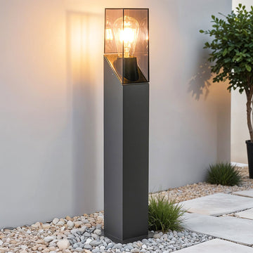 Industriële staande buitenlamp Jet - antraciet