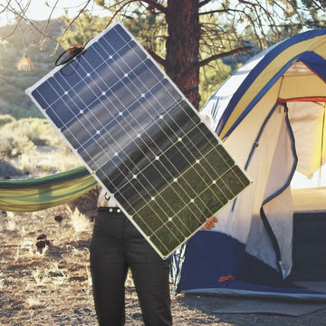 Compleet 100W zonnepaneel pakket - Plug and Play voor Camper - Boot - Caravan - Schuur - Aan te sluiten op accu