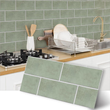 Waterdichte slipvaste vloer- en muurstickers voor keuken en badkamer met zelfklevende achterkant - PVC muurdecoratie met afpelbare en opplakbare stickers