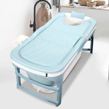 Opvouwbaar Bad L 118cm- Blauw Badkuip volwassenen - Bad voor in de douche - IJsbad