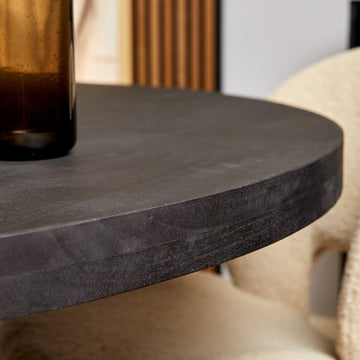 Eetkamertafel Milan - Eettafel rond - Eettafel zwart 150 cm
