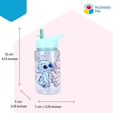 Kunststof Drinkfles Stitch Kleuterschool Vakantie Maaltijden 12 cm Meisjes 450 ml Hydratatie Cadeau-idee drinkfles kind