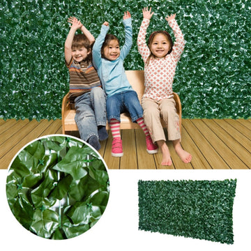 Kunsthaag - Klimop - Tuinscherm - Zichtbreeknet - Balkonscherm - Wanddecoratie - Zichtdoek - Voor buiten - 300 x 100 cm
