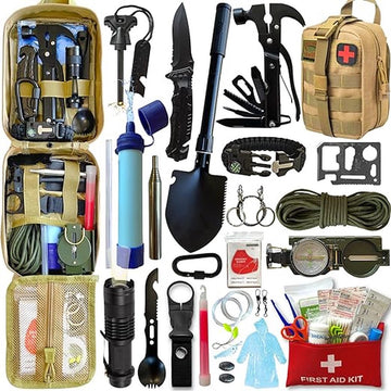 Overleving set - Eerste Hulp Set - Militaire Gereedschappen - Multifunctionele Kampeer Set - Survivalset - Eerst Hulp