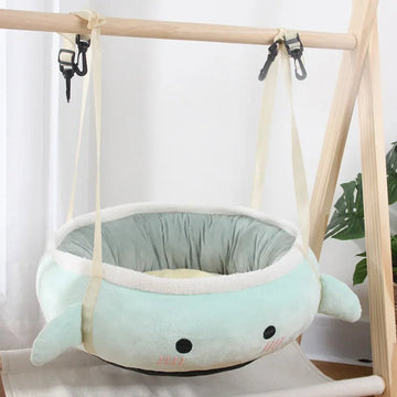 Hangende Kattenhammock - Warme Pluche PP Katoen Bed voor Katten en Honden, Multi-functioneel, M-40x40cm - Kattenbed, Huisdier Hammock, Warm Kattenhuis