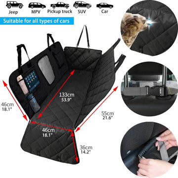 Hondenzitje auto -Hondenstoel Auto - Hondenzitje voor auto -Hondenzitje hoes -Hond stoelbeschermer - Honden autostoelhoes -Beschermhoes autostoel hond- Hondenzitje cover
