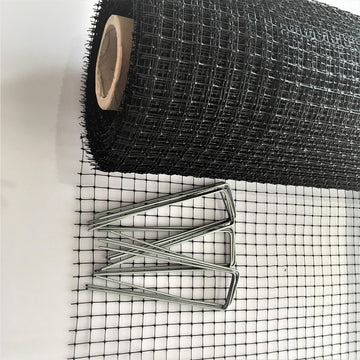 50 M² mollengaas 60 g/m² + 50 gronddoekpennen - mollennetten - mollennet