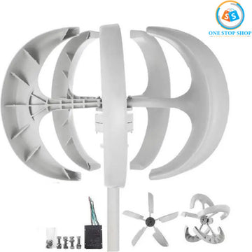 Windturbine - Alternatieve Energie Generator - Windmolen Generator - 600W - Wind Energie - Wit