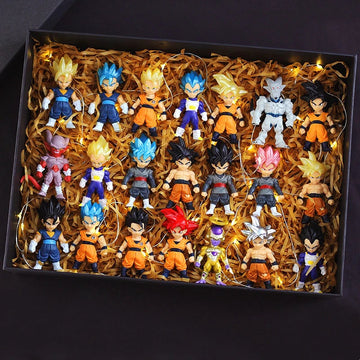 Dragon Ball Z - Set van 21 Anime Figuren - Super Saiyan Son Goku Anime Figure Son Gohan Vegeta Broly Piccolo Majin Buu - 7 t/m 13 cm