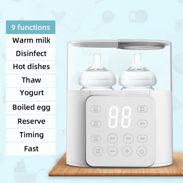 Flessenwarmer - Multi Functie - Baby Accessoires - Voedsel Verwarmer - Melk Warmer - Sterilisator - Met Nauwkeurige Temperatuurregeling- 220v - Ook Geschikt Voor Grotere Flessen - Snel Op Temperatuur