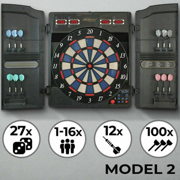Elektronisch dartbord - 100 spelvarianten - Incl 12 pijlen
