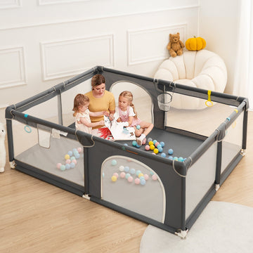 Grondbox - Oversized Rechthoek Speelbox - 180 x 150 cm - Donkergrijs
