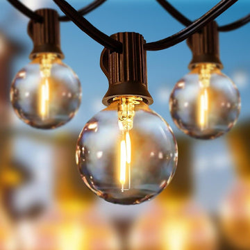 Lichtsnoer buitenverlichting 60 m gloeilampen led - waterdicht - 100 + 4 onbreekbare lampen - tuin terras bruiloft feest - 2700 K warm wit