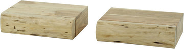 Nachtkastje Tree XS | 1 lade | set van 2 | bruin | hout | 20 x 30 x 8 cm | slaapkamer | modern design