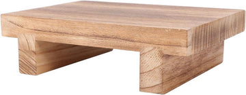 Opstapkruk hout - multifunctionele stabiele kruk - massief hout voor hoge bedden - kinderen volwassenen - keuken woonkamer - 25 x 18 x 7 cm (hout)