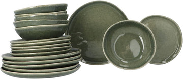 Black Forest Serviesset Stoneware - 6-persoons 18 delig - Groen