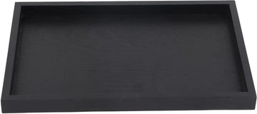 Houten Rechthoekig Antislip Zwart Voor Thee Eten Drinken Koffie Keukengerei Restaurants en Bars 25-18-2cm