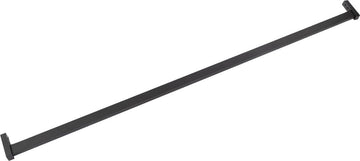 Eleganca kledingstang voor tussen 2 wanden - 1,2m - kledingroede met steunen - roede aluminium extra stevig - kastroede ophangen van kleding - garderobestang antraciet