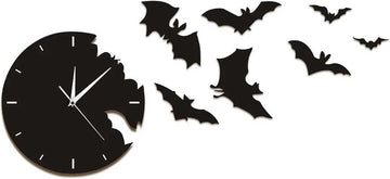 Vleermuisklok 60 x 30 CM - Horror Klok - Vampier - Halloween - Gothic