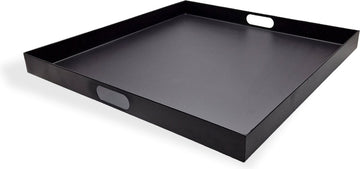 Metalen Dienblad - Zwart - Vierkant - 60 x 60cm - Stevig dienblad