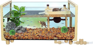 Schildpadden Verblijf - Schildpadden Aquarium - Schildpadden Terrarium - Schildpad – Schildpadbak - Turtle bank - Reptielenverblijf - 40 x 25 x 25 x 30 cm
