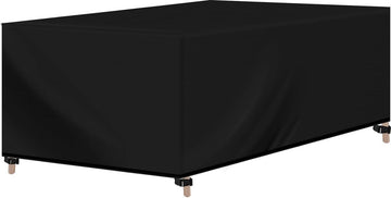 Hoes voor tuinmeubelen, rechthoekig, 215 x 135 x 74 cm, hoes van 420D Oxford-stof, waterdicht zeildoek, UV-bestendig, beschermend zeildoek voor meubelsets, tuintafel, zitmeubelen