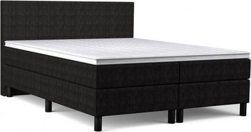 Boxspring Basic - 160x200 cm - Pocketvering - Stof Zwart