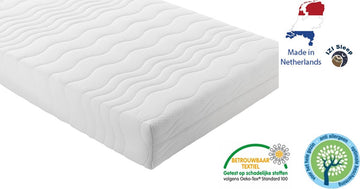 Matras - 160x200 - koudschuim - premium plus tijk - 15 cm - Zacht
