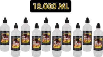 Bio ethanol voor sfeerhaard vloeistof - tafelhaard en haardset - openhaard - 10.000 ml - 10 liter