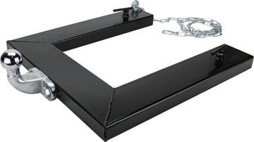 Rangeerhulp dubbel aanhangwagen/heftruck 14cm met borgketting