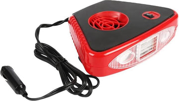 Auto Verwarming Elektrische Kachel Ventilator - Riloer 150 W 12 V - Voorruit Ontdooier met Opvouwbare Handvat en LED Zaklamp. Autokachel 12 volt verwarming