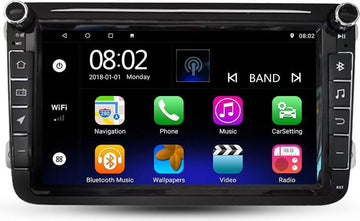 Android 10.0 8 inc Scherm Car Video voor VW CC Universal Golf / Polo / Tiguan / Passat / B7 / B6 / SEAT / Leon WIFI GPS BT WIFI Radio SWC