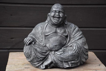 Happy Boeddha, Lachende Boeddha, Antraciet