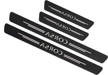 Auto Koolstofvezel Instaplijsten Kick Platen Opel Corsa D A B C E F OPC 2021 2020 - Set van 4 - Pedaal Stickers Strips - Logo Insignia - Auto-accessoires auto accessoires
