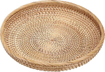 Handgemaakte Rieten Opbergmand voor Fruit en Decoratieve Doeleinden (30 cm)