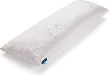 Versnipperd traagschuim lichaamskussen 20 x 54 inch met hoes - ergonomisch zijslaapkussen voor volwassenen - ideaal zwangerschapskussen zwangerschapskussen hoes xxl