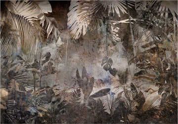 Fotobehangkoning - Behang - Vliesbehang - Fotobehang - Mysterious Jungle - 400 x 280 cm
