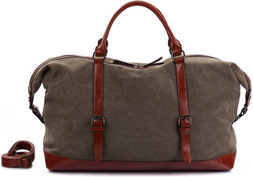 Ines Delaure - Weekendtas - Weekender - Reistas - Sport tas - 35 liter - Kaki