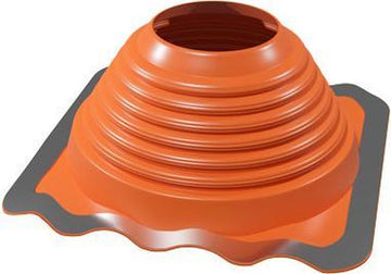 Silicone dakdoorvoer 0-45° ø 101-178mm tot 250°C rood
