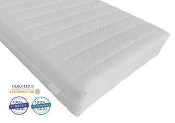 Kinder Matras Lily 70x190 Koudschuim HR45 16cm Dik Afritsbaar Anti Allergie