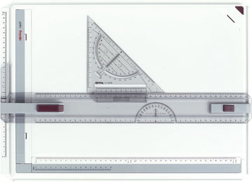 rOtring Rapid Tekentafel | met liniaal, passer en vierkant | A3-formaat tekentafel