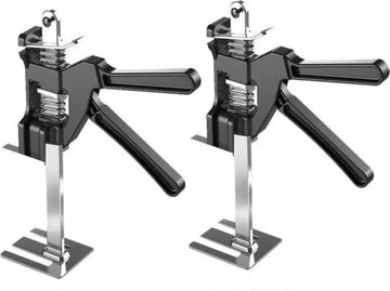 Deurlift - Deurlifter - Armlifter - Arbeidsbesparende arm - Klemmen - Ondersteunen - Liften - Deuren - Platen - Kasten - Verhuizen - Verplaatsen - Tillen - Hoogte 38cm - 2 stuks