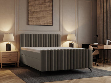Meuba Home® - Prada Boxspring - Taupe - 140x200 - met Opbergruimte