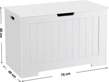 Witte Opbergkist - Speelgoedkist - Hout